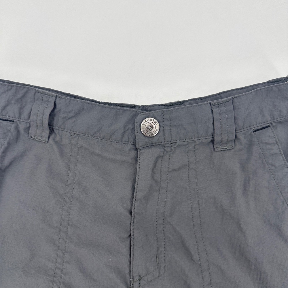Columbia Kids Silver Ridge Cargo Shorts Grey Nylon Hiking Sun Protection 10/12 - Picture 2 of 10